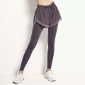 Autumn Sports Pants Mulheres duas peças Fitness Yoga e shorts com bolso interno do telefone